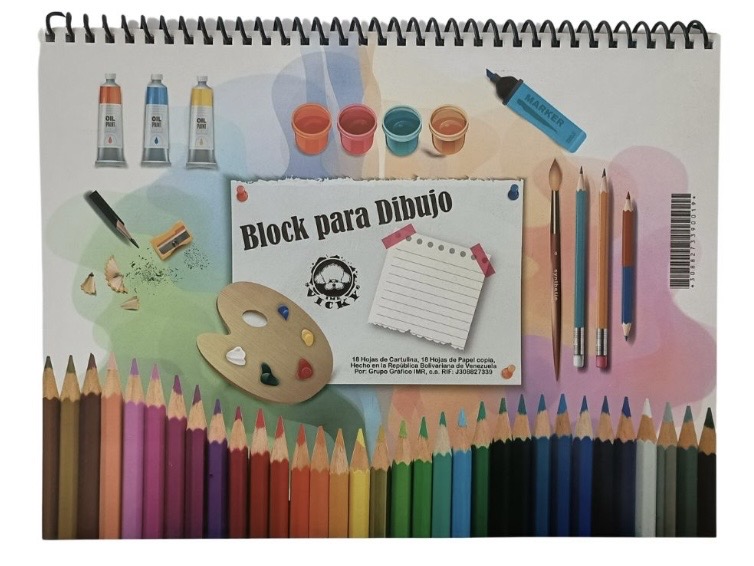 BLOCK DE DIBUJO ESPIRAL CARTA