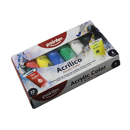 PINTURA ACRILICA X 6 POINTER