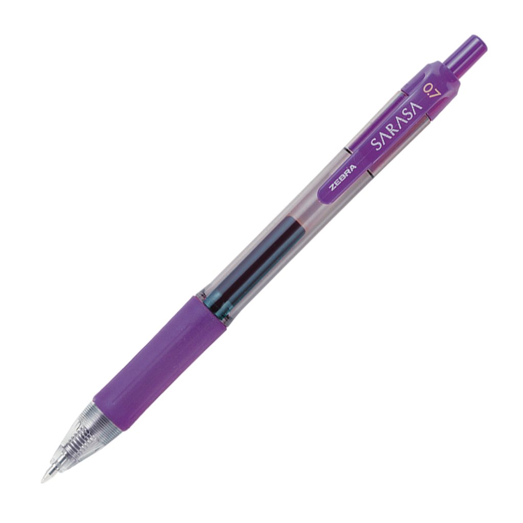 BOLIGRAFO RETRACTIL GEL MORADO