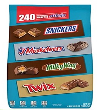 BOLSA CHOCOLATES MARS X 240 PCS