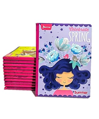 CUADERNO UNA LINEA EMPASTADO CON STICKERS NORMA