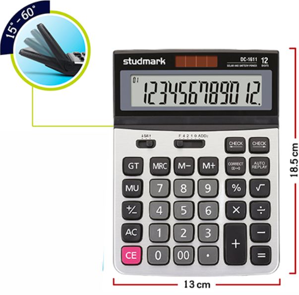 CALCULADORA ESCRITORIO GRANDE METALICA