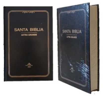 BIBLIA LETRA GRANDE TAPA DURA NEGRO. RV1960