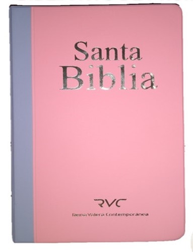 BIBLIA ROSADA CON MORADO. RVC