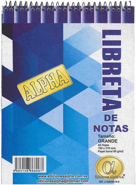 LIBRETA DE NOTAS