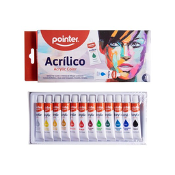 [AR01-000119] PINTURA ACRILICA X 12 POINTER