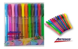 [BG05-000035] BOLIGRAFOS DE COLORES X 12 ARTESCO