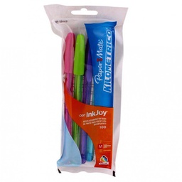 [BG05-000036] BOLIGRAFOS DE COLORES X 4 PAPER MATE