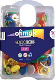 [MO32-000065] CHINCHES COLORES CAJA X100