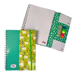 [CU16-000026] CUADERNO PEQUEÑO ESPIRAL PUNTOS CON POST IT. FANTASY