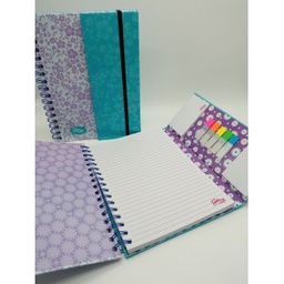 [CU16-000027] CUADERNO PEQUEÑO ESPIRAL UNA LINEA CON POST IT. FANTASY