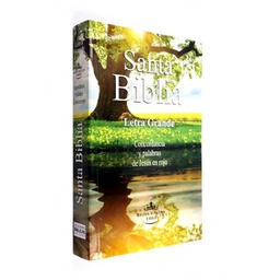 [LBBL-000025] BIBLIA LETRA GRANDE PALABRAS DE JESUS EN ROJO. RV1960