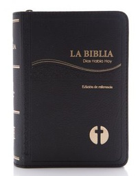 [LBBL-000046] BIBLIA PEQUEÑA NEGRA CON FORRO. DHH