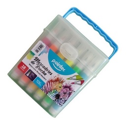 [MR25-000034] MARCADORES PUNTA BROCHA X 18 POINTER